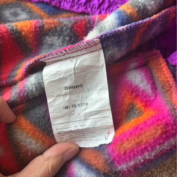 Sequence | Vintage 90s Fleece Jacket Size 10 - Picture 7 of 9